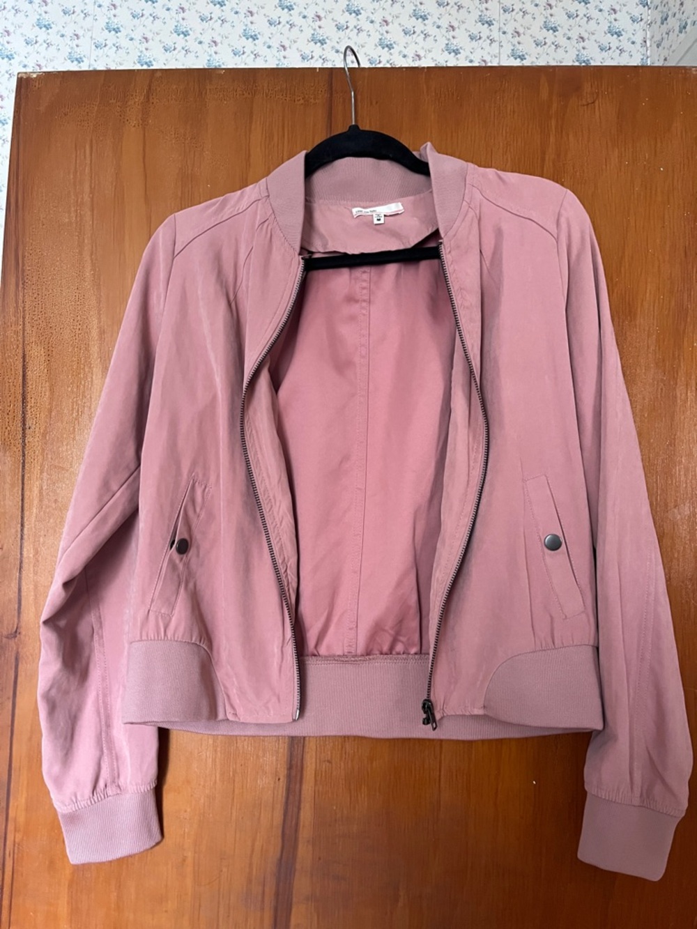Love Culture Mauve Pink Bomber Jacket